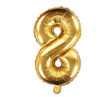 Inflatable balloon number 8, 35 cm foil