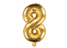 Inflatable balloon number 8, 35 cm foil