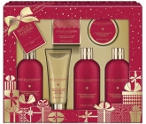 Baylis & Harding Fig and Pomegranate liquid body soap 300 ml + shower cream 300 ml + bath milk 300 ml + soap 150 g + body lotion 130 ml + bath crystals 100 g, cosmetic body care set