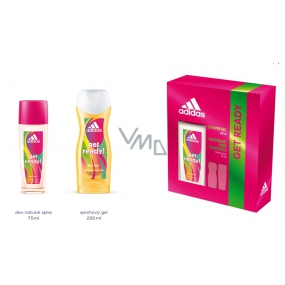 Adidas Get Ready! for Her perfumed deodorant glass 75 ml + shower gel 250 ml, cosmetic set for women