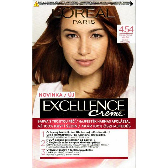 Loreal Paris Excellence Creme hair color 4.54 Copper mahogany