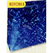 Nekupto Gift paper bag hologram 32 x 26 x 13 cm Blue 122 40 THL