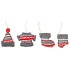 Knitted decoration, for hanging on hanging 9 cm 1 piece