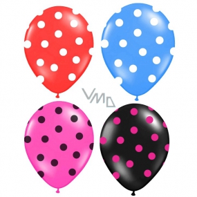 Rappa Inflatable balloon with polka dot print 4 colors, 3 pieces