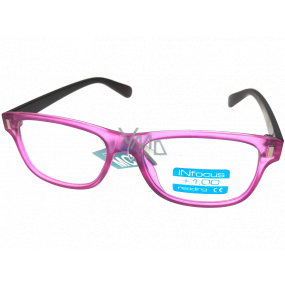 Berkeley Reading glasses +3.0 plastic pink, brown side 1 piece R4077