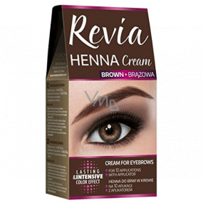 Revia Henna eyebrow color, cream 15 ml + activator 15 ml, 02 Brown