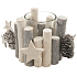Twig candle holder with glass cup 8 cm