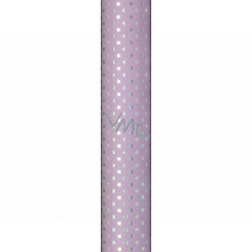 Zöwie Gift wrapping paper 70 x 150 cm Christmas Delicate and Dreamy purple with silver stars