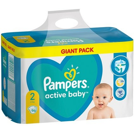 Pampers Active Baby Giantpack Mini size 2, 4-8 kg diaper pants 96 pieces