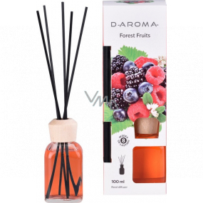 D-Aroma- Forest Fruits - Forest fruit aroma diffuser with sticks for gradual release of aroma 100 ml