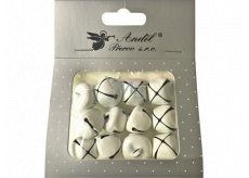 Bells white 2 cm 12 pieces
