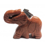 Goldstone gold elephant pendant hand cut figurine 3,5 cm, stone of ambition
