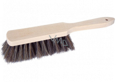 Spokar Hand broom, unpainted wooden body, horsehair fibres 5206/411