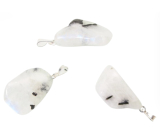 Moonstone Troml pendant natural stone, 2,2-3 cm, 1 piece, stone of destiny