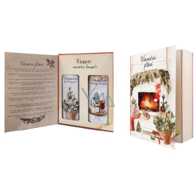 Bohemia Gifts Christmas wishes shower gel 250 ml + hair shampoo 250 ml, book cosmetic set