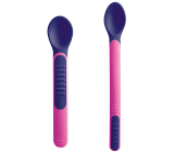 Mam Feeding Spoons & Cover 2 phase feeding spoon with protective cover 6+ months Pink 1 set