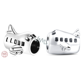 Charm Sterling silver 925 Airplane bead on travel bracelet