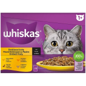 Whiskas Poultry feast in juice chicken, duck, poultry, turkey pockets in juice 12 x 85 g