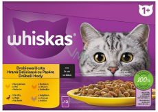 Whiskas Poultry feast in juice chicken, duck, poultry, turkey pockets in juice 12 x 85 g