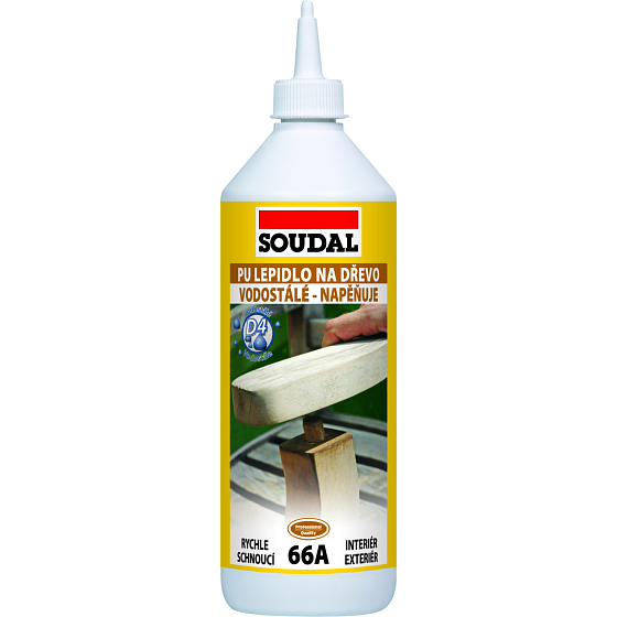 Soudal 66A polyurethane wood adhesive, 750 g