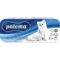Paloma 3-ply Toilet Paper Exclusive Plus White, 8 Rolls