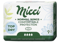 Micci Normal Wings Top Dry intimate inserts with wings 9 pieces