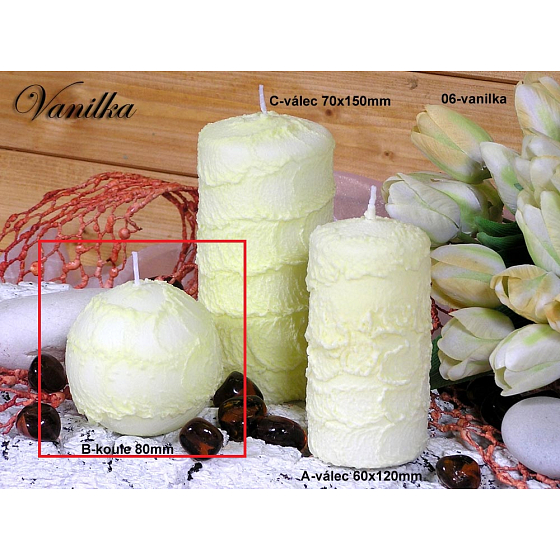 Lima Sirius Vanilla scented candle balls 80 mm 1 piece