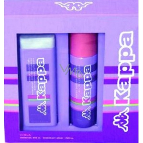 Kappa Viola Women shower gel 250 ml + deodorant spray 150 ml, cosmetic set