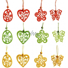 Hanging decorations with polka dots 6 cm 4 pieces