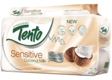 Tento Sensitive Coconut Milk s kokosovým mlékem parfémovaný toaletní papír 3vrstvý 8 rolí