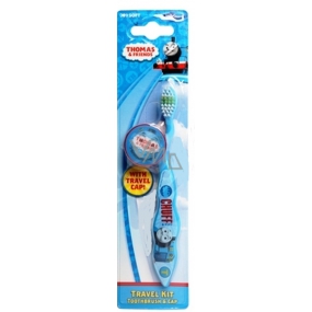 Thomas & Friends - Lokomotiva Tomáš 3D Soft toothbrush for children with cap