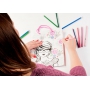 Ditipo Gift paper bag for painting 22 x 10 x 29 cm white girl with glasses Kreativ 40