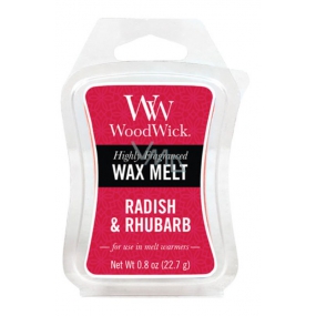 WoodWick Radish and Rhubarb - Radish and Rhubarb aroma wax for aroma lamp 22.7 g