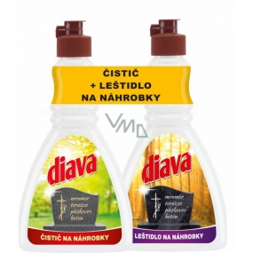 Diava Polish for tombstones 250 ml + cleaner for tombstones 250 ml, duopack