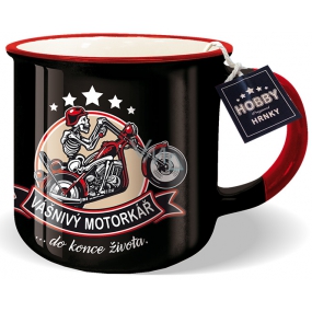 Nekupto Hobby mug with the words Passionate Biker 250 ml