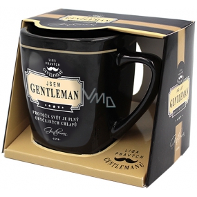 Nekupto League of Real Gentlemen mug in a box, I am a Gentleman, because the world is full of ordinary guys 200 ml