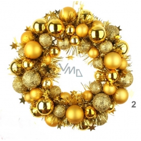 Wreath gold flask 28 cm