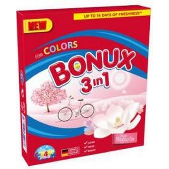 Bonux Color Magnolia 3 in 1 washing powder for colored laundry 4 doses of 300 g
