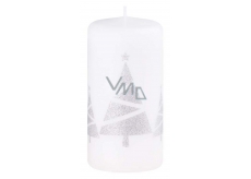 CANDLE 60x120mm print trees white