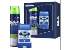 Gillette Clear antiperspirant deodorant gel 70 ml + Sensitive shaving gel 200 ml, cosmetic set for men