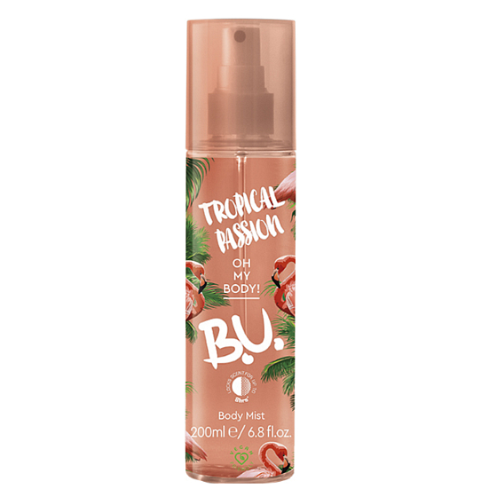 B.U. Tropical Passion Body Mist perfumed body spray for women 200 ml