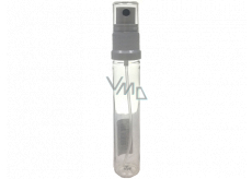 Spray plastic bottle white refillable transparent 25 ml