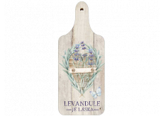 Bohemia Gifts Decorative cutting board Lavender is love 28 x 12 cm