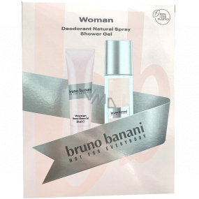 Bruno Banani Woman perfumed deodorant glass 75 ml + shower gel 50 ml, gift set for women