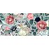 Albi Greeting card in envelope Floral with gold embossing 9 x 19 cm