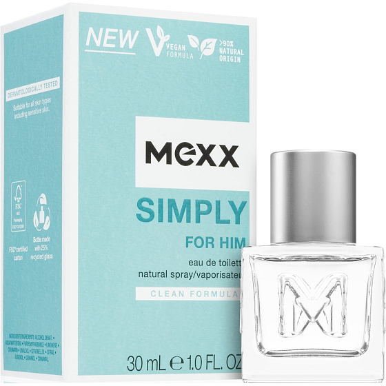 Mexx Simply for Him Eau de Toilette for men 30 ml