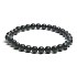 Shungite bracelet elastic natural stone, ball 6 mm / 16 - 17 cm, stone of life