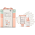 Baylis & Harding Cotswold Spa Peach and Rose hand cream 50 ml + cuticle oil 30 ml + gloves 1 pair, cosmetic set for women