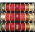 Nekupto Fabric Christmas ribbon Golden ornaments 25 mm x 2,5 m
