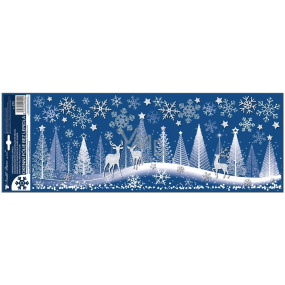 Window film Christmas Forest with glitter 21 x 59,5 cm